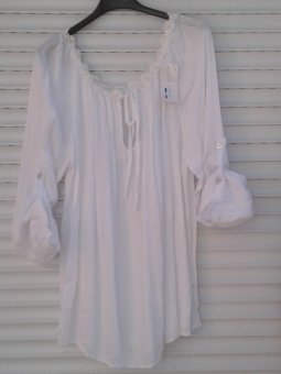 Bluza Alba din bumbac 