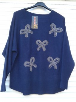 Bluza Bleumarin cu fundite