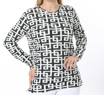 Bluza Imprimată, material finut