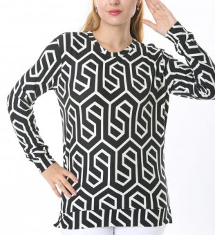 Bluza Imprimată, material finut
