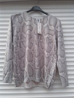 Bluza Imprimata pe Gri