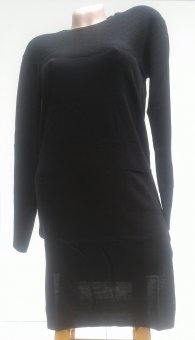 Bluza Neagra colant cu buzunare