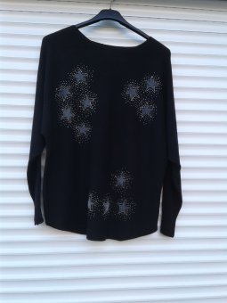 Bluza Neagra cu stele