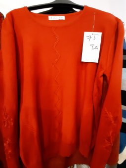 Bluza Rosie cu Dantelă pe Maneci 