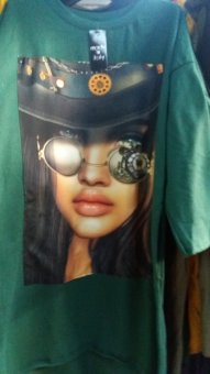 Bluza Verde cu maneca lunga cu poza pe piept
