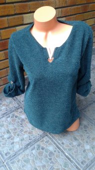 Bluza Verde Închis cu maneca reglabila