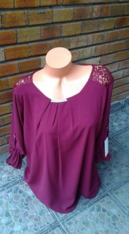 Bluza Vișinie din voal