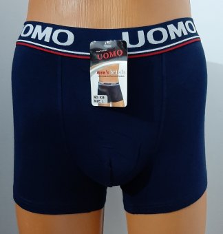 Boxeri Bleumarin Uomo din Bumbac 