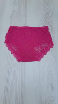 Chilot Lormengsi tip boxer din dantela roz