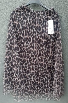 Fustă Animal Print din voal pe elastec 