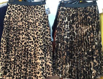 Fustițe Animal Print plisate