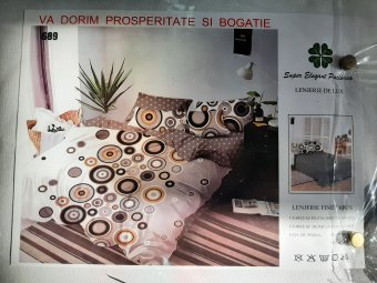 Lenjerie din Finet,6 piese,Pucioasa de pat dublu 