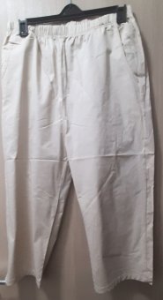 Pantalon Bej 3/4 bumbac pe elastec