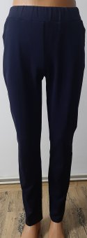 Pantalon Bleumarin Karina pe elastec cu buzunare 