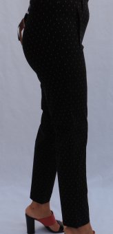 Pantaloni Office Negri cu puncte albe, Miss Esta 