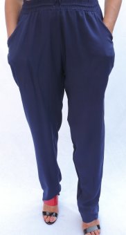 Pantaloni Bleumarin din bumbac