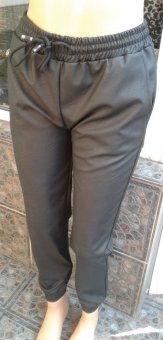 Pantaloni Negri Imitatie Piele