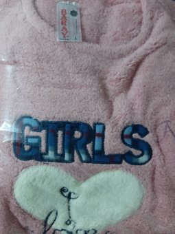Pijama Cocolino Roz cu inimioara 