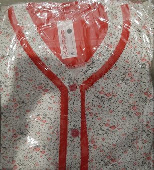Pijama de Dama de Vara din Bumbac cu nasturi