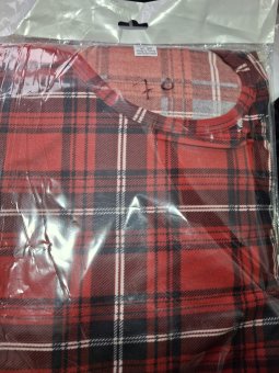 Pijama rosie dama cu dungi