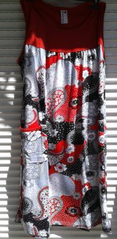 Rochie din bumbac cu bretele