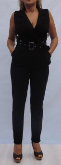 Salopeta Lunga Neagra Eleganta si Sexy