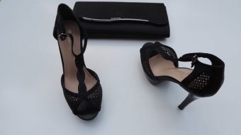 Sandale Negre elegante+plic negru elegant