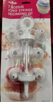 Seringa din plastic cu diverse forme pentru decorat