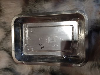 Tava Inox mică, dreptunghiulară ,32 cm