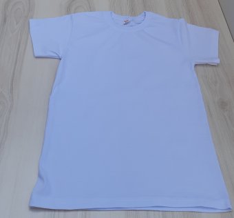 Tricou de Baieti Alb din Bumbac