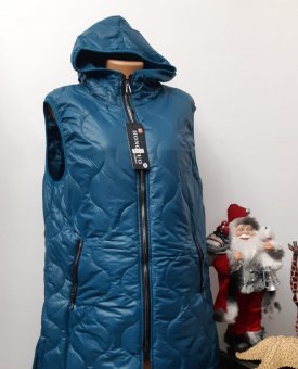 Vestă Bleuver Lungă cu Gluga