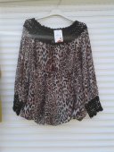 Bluza Animal Print din voal