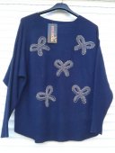 Bluza Bleumarin cu fundite