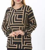 Bluza Imprimată, material finut