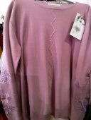 Bluza Lila cu Dantelă pe Maneci