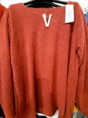 Bluza Roșie cu V