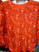 Bluza Rosie din Voal cu Floricele
