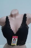 Bustiera Neagra din Dantela