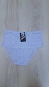 Chilot tip boxer din dantela alb model inalt