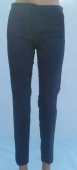 Pantalon Miss Esta Bleumarin cu maro din bumbac