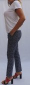 Pantaloni Miss Esta Dama Albastri Imprimati