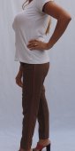 Pantaloni Dama Miss Esta Mustar Casual 