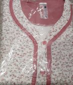 Pijama Baray cu nasturi din bumbac cu pantalon lung,mărime mare
