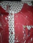 Pijama din bumbac de Craciun cu maneca lunga