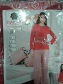 Pijamale de Crăciun din bumbac cu maneca lunga