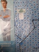 Pijamale Global bărbat din bumbac, subtiri