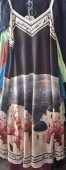 Rochie imprimata Italia cu bretelute 