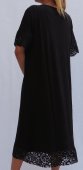 Rochie Neagra din bumbac cu dantela