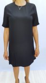 Rochie neagra eleganta cu pliuri pe poale