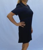 Rochie neagra eleganta cu pliuri pe poale